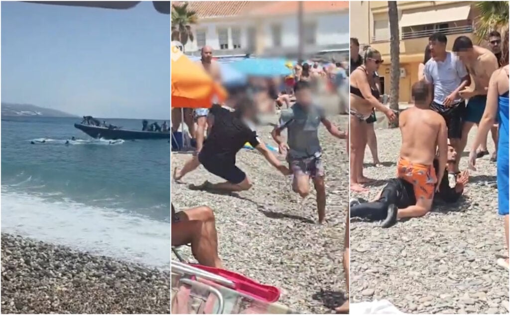 Illegale migranter sejlede til Spanien – så fik strandgæsterne nok